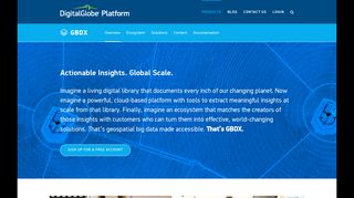 GBDX Platform - DigitalGlobe - DigitalGlobe Developers