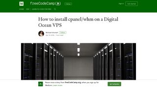 How to install cpanel/whm on a Digital Ocean VPS – freeCodeCamp.org