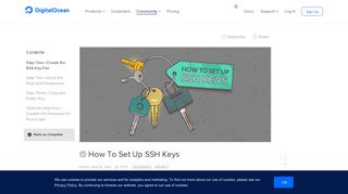 How To Set Up SSH Keys | DigitalOcean