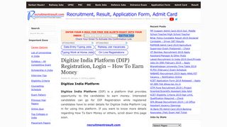 Digitize India Platform (DIP) Registration, Login – How To Earn Money ...