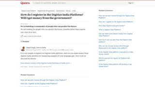 How to register in the Digitize India Platform? Will I get money ...