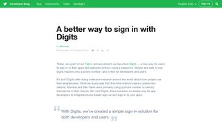 A better way to sign in with Digits - Twitter Blog