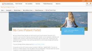 My Care (Patient Portal) | Mercy Medical Group | Dignity Health