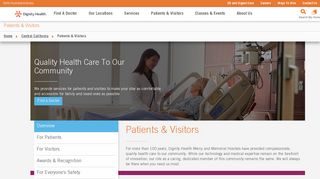 Patients & Visitors | Central California Hospitals | Dignity Health