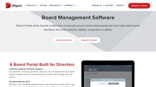 Diligent Board Management Software | Diligent Corporation