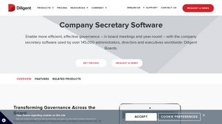 Diligent Boards the leading Company Secretary Software | Diligent