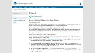 Diligent - The Directors College