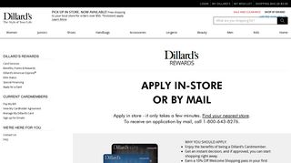 Card Apply | Dillard's