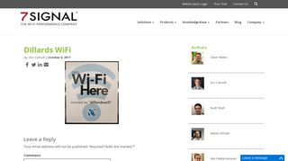 Dillards WiFi - 7SIGNAL