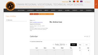 Case, Andrea / Welcome - Diman Regional Vocational Technical ...