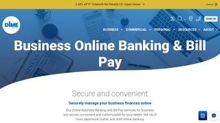 Online Banking for Business | Dime