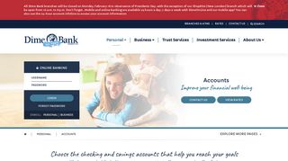 Personal Bank Accounts | CT and RI Bank Accounts | Dime Bank