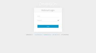Webmail Login - Dimension WEB MAIL - DIMENSION Srl
