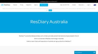 ResDiary Australia | ResDiary
