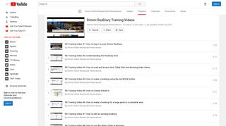 Dimmi ResDiary Training Videos - YouTube