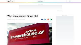 Warehouse dumps Diners Club | Stuff.co.nz