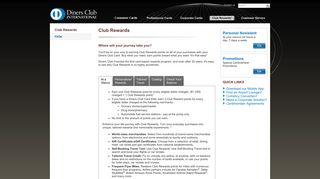 Diners Club - Club Rewards and Benefits