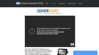 Dinerware Restaurant POS System - United Standard POS