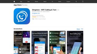 Dingtone - WiFi Calling & Text on the App Store - iTunes - Apple