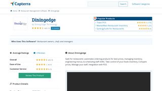 Diningedge Reviews and Pricing - 2019 - Capterra