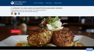Delta SkyMiles Dining: Earn points for dining