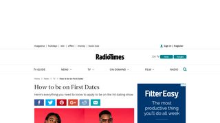 How to be on First Dates - application form, questions and details ...