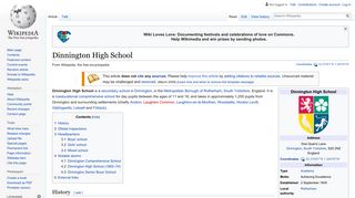 Dinnington High School - Wikipedia