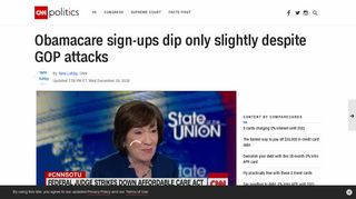 Obamacare sign-ups dip only slightly despite GOP attacks - CNNPolitics