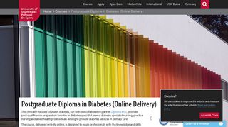 Postgraduate Diploma in Diabetes (Online Delivery) | University of ...