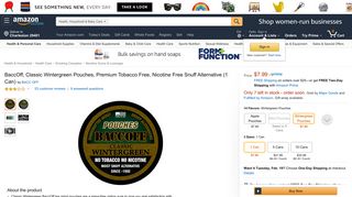 Amazon.com: BaccOff, Classic Wintergreen Pouches, Premium ...