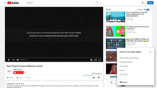 New Direct Access Website Launch - YouTube