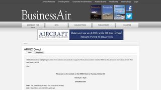 ARINC Direct | Business Air