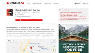 Direct Auto Import DAI Inc. - 5505 Rue Ernest-Cormier, Laval, QC H7C ...