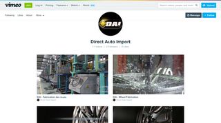Direct Auto Import on Vimeo