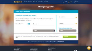 Login to manage your policy | Dialdirect