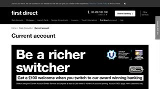 Current Accounts: Open a Current Account Online | first direct