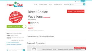 Direct Choice Vacations Reviews - Travel Club Reviews - Learn the ...