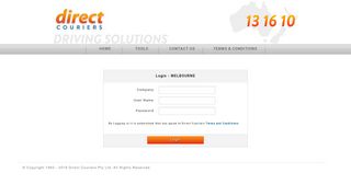 Login - MELBOURNE - Direct Couriers