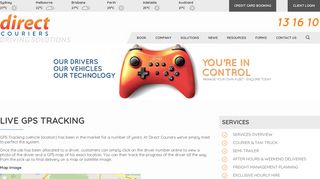 Direct Couriers - live GPS tracking