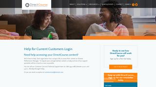 Contact | Customer Login | DirectCourse