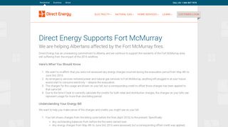 Direct Energy and Fort McMurray | Direct Energy