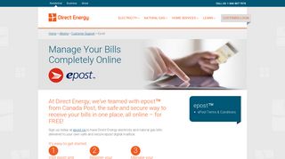 epost™ Online for Alberta | Direct Energy