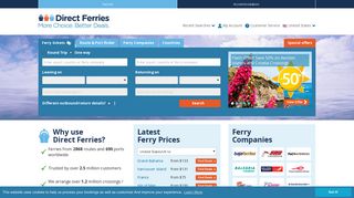 Direct Ferries – Compare and book ferry tickets worldwide