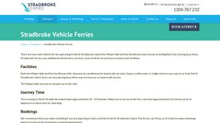 Stradbroke Vehicle Ferries - Stradbroke Ferries