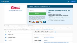 Direct Auto & Life Insurance: Login, Bill Pay, Customer Service and ...