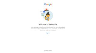 Welcome to My Activity - Google