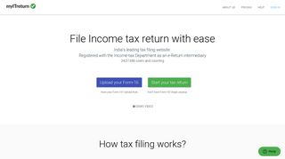 File your Indian Income Tax Return with ease for 2017-18 on myITreturn