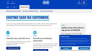 Halifax UK | Existing customers | ISA