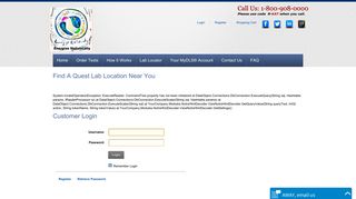 Login Page - Direct Labs