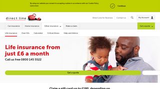 Life Insurance Quotes from £6 p/m - Quote in 3 mins - Direct Line